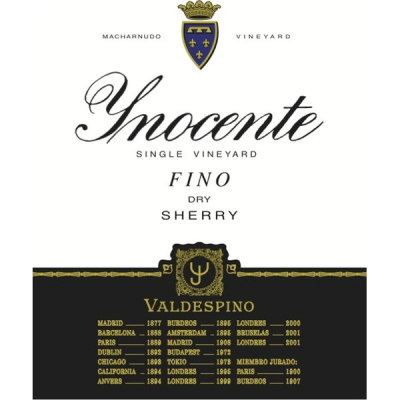 Valdespino Jerez Xeres Fino Inocente Single Vineyard NV (12x37.5cl)
