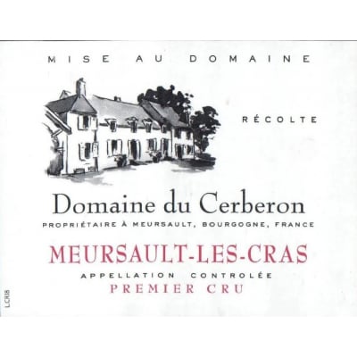 Cerberon Meursault 1er Cru Les Cras 2019 (6x75cl)