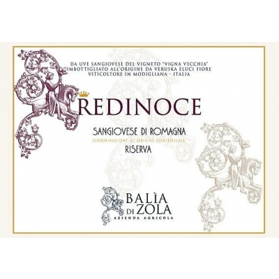 Balia Zola Redinoce Sangiovese Romagna 2017 (6x75cl)