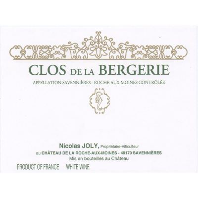 Nicolas Joly Savennieres-Roche-aux-Moines Clos de la Bergerie 2023 (6x75cl)