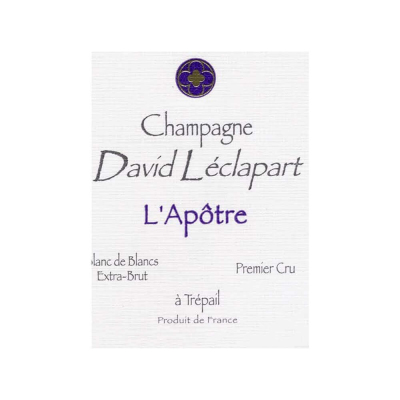 David Leclapart L'Apotre Blanc de Blancs 1er Cru Extra Brut 2011 (6x75cl)