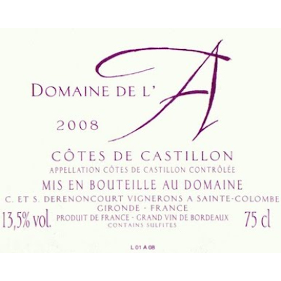 Domaine de l'A 2020 (1x600cl)