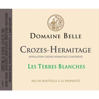 Belle Crozes Hermitage Terres Blanches 2016 (6x75cl)