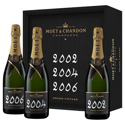 Moet & Chandon Grand Vintage Collection (02, 04, 06) NV (3x75cl)