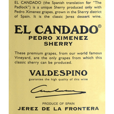 Valdespino Jerez Frontera Candado PX Sherry NV (6x75cl)