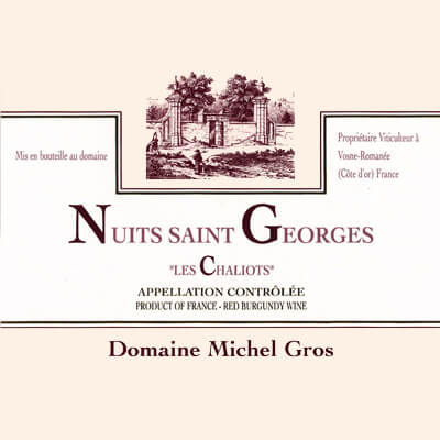 Michel Gros Nuits-Saint-Georges Les Chaliots 2019 (1x75cl)