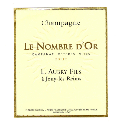 Aubry et Fils Le Nombre d'Or Campanae Veteres Vites Brut 2015 (6x75cl)