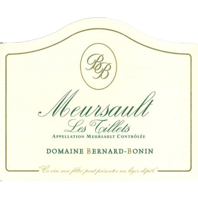 Bernard Bonin Meursault Les Tillets 2016 (6x75cl)