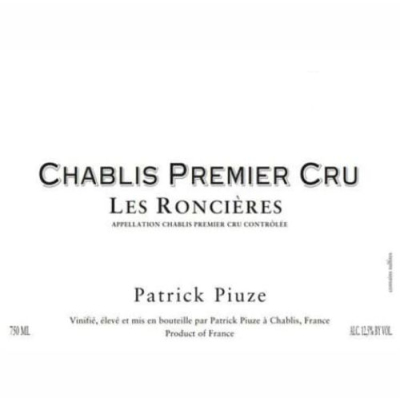 Patrick Piuze Chablis 1er Cru Les Roncieres 2022 (12x75cl)