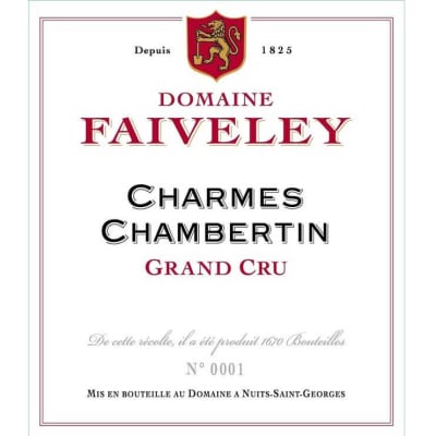 Domaine Faiveley Charmes-Chambertin Grand Cru 2021 (2x75cl)