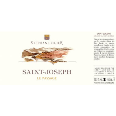 Michel & Stephane Ogier  Saint Joseph Passage 2020 (3x150cl)