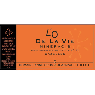 Gros & Tollot Minervois L'o Vie 2020 (12x75cl)