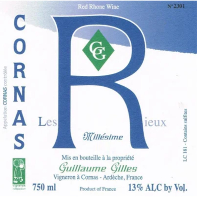 Gilles Guillaume Cornas Nouvelle R Rieux 2021 (6x75cl)