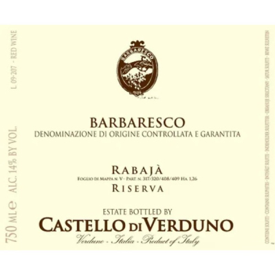 Castello di Verduno Barbaresco Rabaja Riserva 2010 (6x75cl)