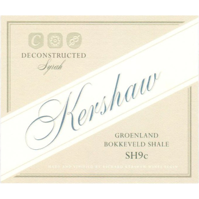 Kershaw Deconstructed Syrah Groenland Bokkeveld Shale SH9C 2019 (1x75cl)