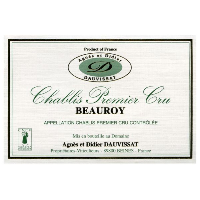 Agnes Didier Dauvissat Chablis 1er Cru Beauroy 2022 (1x75cl)