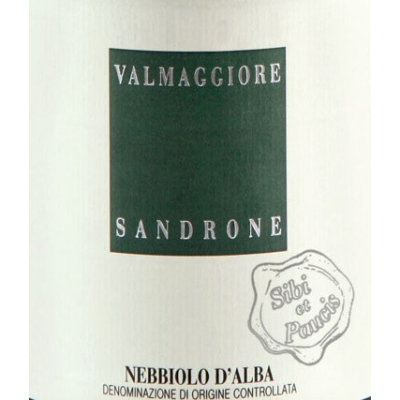 Sandrone Luciano Valmaggiore Nebbiolo d'Alba Sibis et Paucis 2015 (3x75cl)