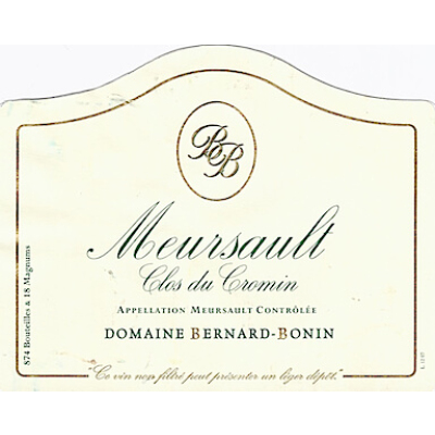 Bernard Bonin Meursault Clos Du Cromin 2016 (1x75cl)