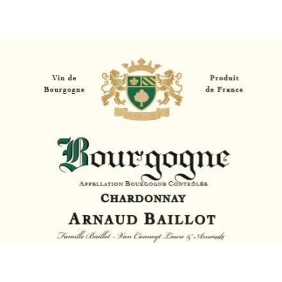Arnaud Baillot Bourgogne Chardonnay 2021 (12x75cl)