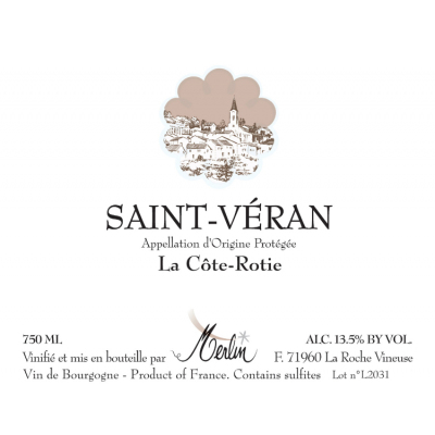 Olivier Merlin Saint Veran Cote Rotie 2019 (6x75cl)