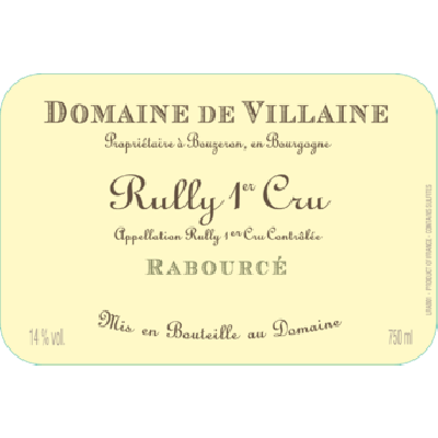 Domaine Aubert et Pamela Villaine Rully 1er Cru Rabource 2022 (6x75cl)