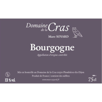 Domaine de la Cras Bourgogne Pinot Noir 2022 (12x75cl)