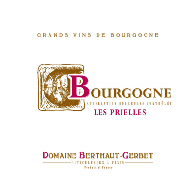 Domaine Berthaut-Gerbet Bourgogne Les Prielles 2020 (6x75cl)