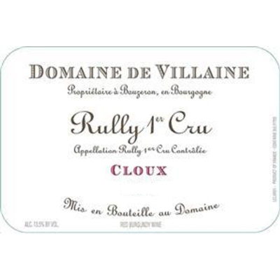 Aubert et Pamela Villaine Rully 1er Cru Les Cloux Rouge 2022 (6x75cl)