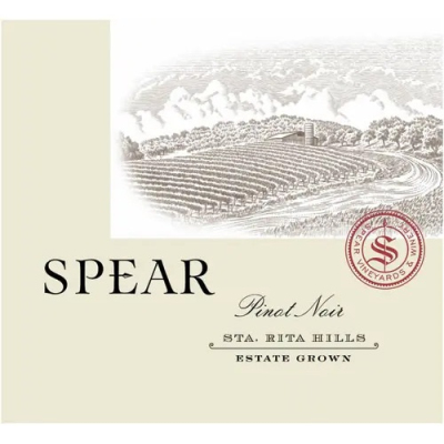 Spear Sta. Rita Hills Estate Grown Pinot Noir 2019 (1x75cl)