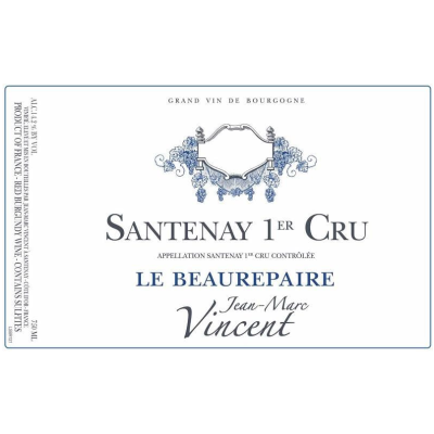 Jean-Marc Vincent  Santenay 1er Cru Beaurepaire Rouge 2018 (1x75cl)