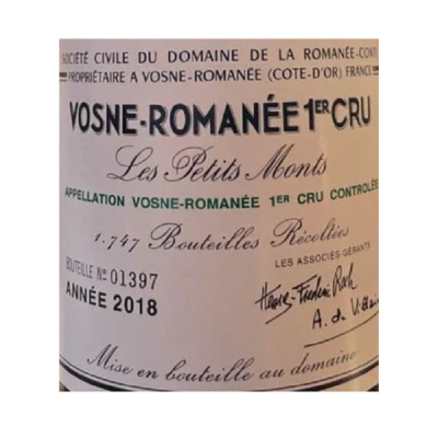 Domaine de la Romanee-Conti Vosne-Romanee 1er Cru Les Petits Monts 2018 (1x75cl)