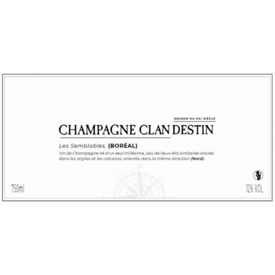Clandestin Les Semblables Boreal Brut Nature 2020 (6x75cl)