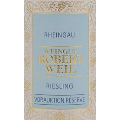 Weingut Robert Weil VDP Auktion Reserve Riesling Rheingau 2020 (6x75cl)