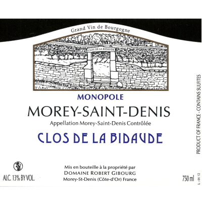 Robert Gibourg Morey-Saint-Denis La Bidaude 1997 (1x75cl)