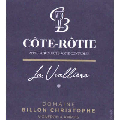 Christophe Billon Cote Rotie La Vialliere 2019 (6x75cl)