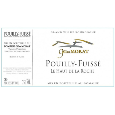 Gilles Morat Pouilly-Fuisse Le Haut de la Roche 2020 (6x75cl)