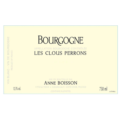 Anne Boisson Bourgogne Blanc Les Clous Perrons 2022 (12x75cl)