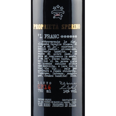 Proprieta Sperino, 'L Franc ******, VdT 2018 (6x75cl)