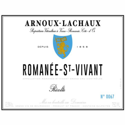 Arnoux-Lachaux Romanee-Saint-Vivant Grand Cru 2018 (3x75cl)