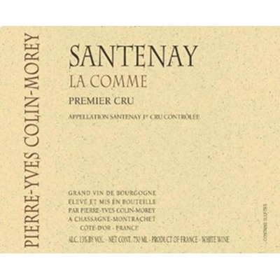 Pierre-Yves Colin-Morey Santenay 1er Cru La Comme Blanc 2014 (1x75cl)
