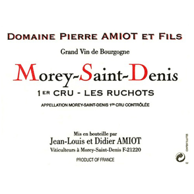 Pierre Amiot Morey-Saint-Denis 1er Cru Les Ruchots 2019 (6x150cl)