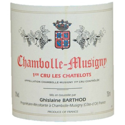Ghislaine Barthod Chambolle-Musigny 1er Cru Les Chatelots 2019 (6x75cl)