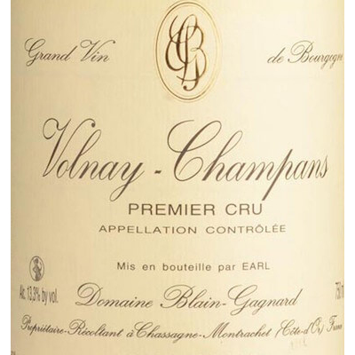 Blain-Gagnard Volnay 1er Cru Champans 2022 (6x75cl)