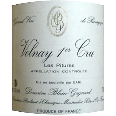 Jean-Marc Blain-Gagnard Volnay 1er Cru Les Pitures 2020 (6x75cl)