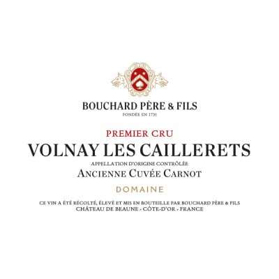 Bouchard Pere et Fils Volnay 1er Cru Les Caillerets 1995 (3x75cl)