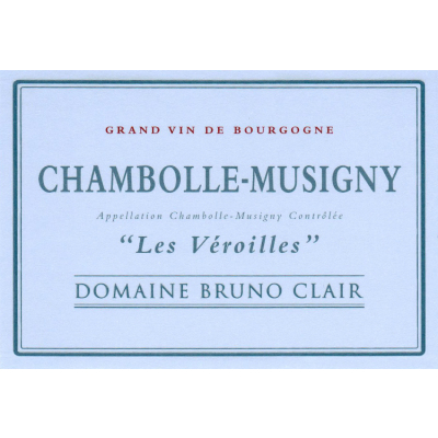 Bruno Clair Chambolle-Musigny Les Veroilles 2022 (6x75cl)