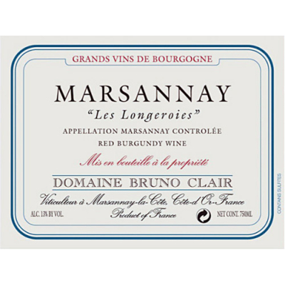 Bruno Clair Marsannay Les Longeroies 2015 (6x75cl)