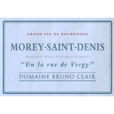 Bruno Clair Morey-Saint-Denis En la Rue de Vergy Rouge 2016 (6x75cl)