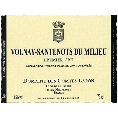 Comtes Lafon Volnay 1er Cru Santenots du Milieu 2017 (12x75cl)