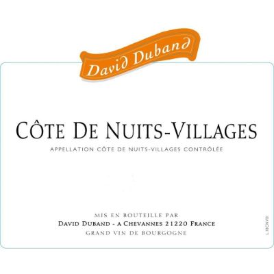 David Duband Cote De Nuits Villages Rouge 2022 (6x75cl)